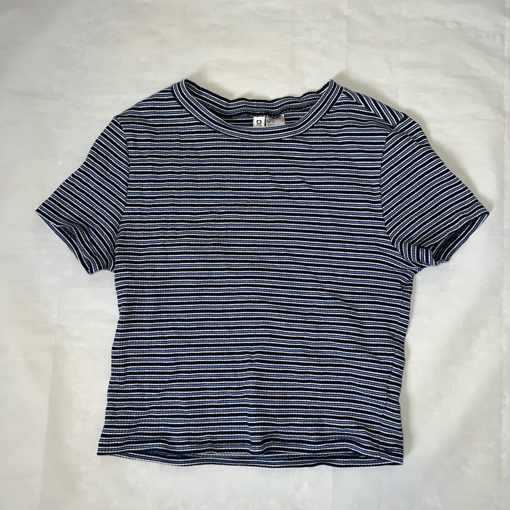 H&M Striped Crop Top